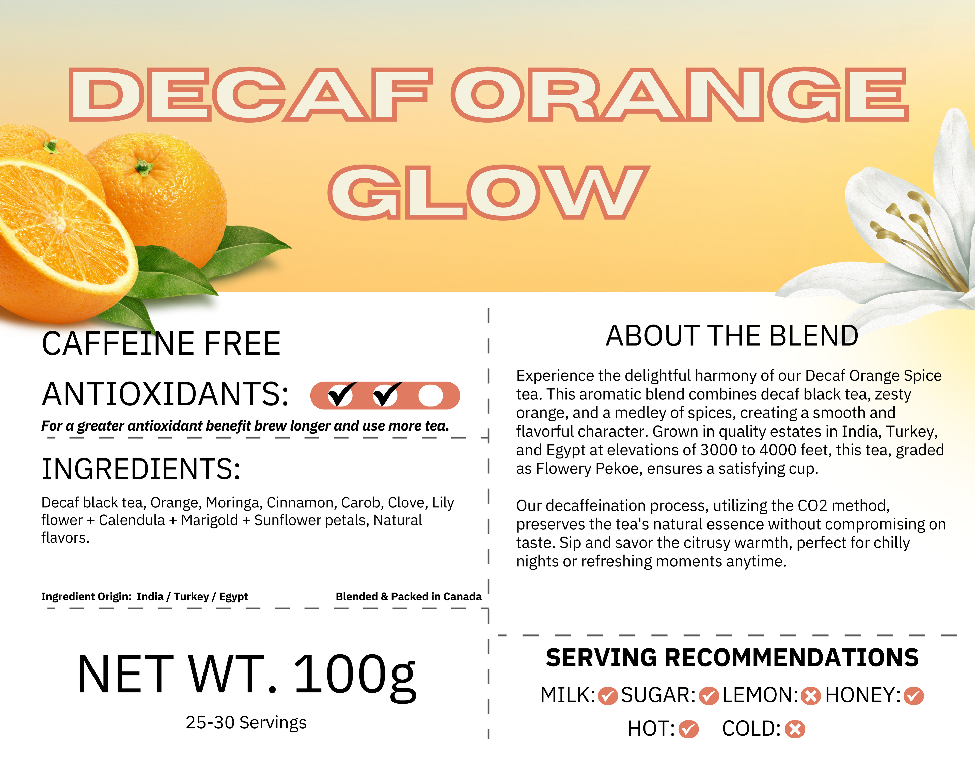 Decaf Orange Glow