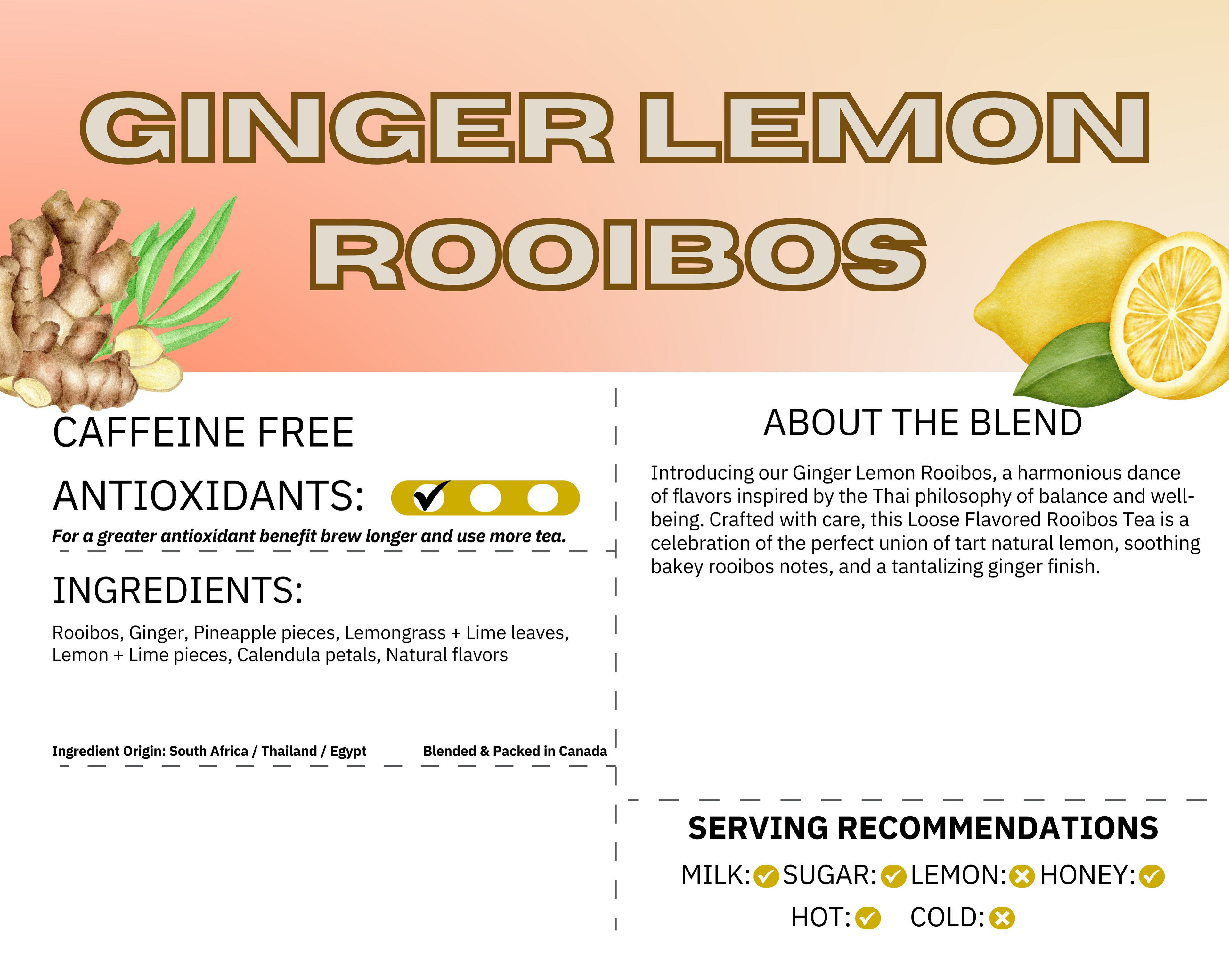 Ginger Lemon Rooibos