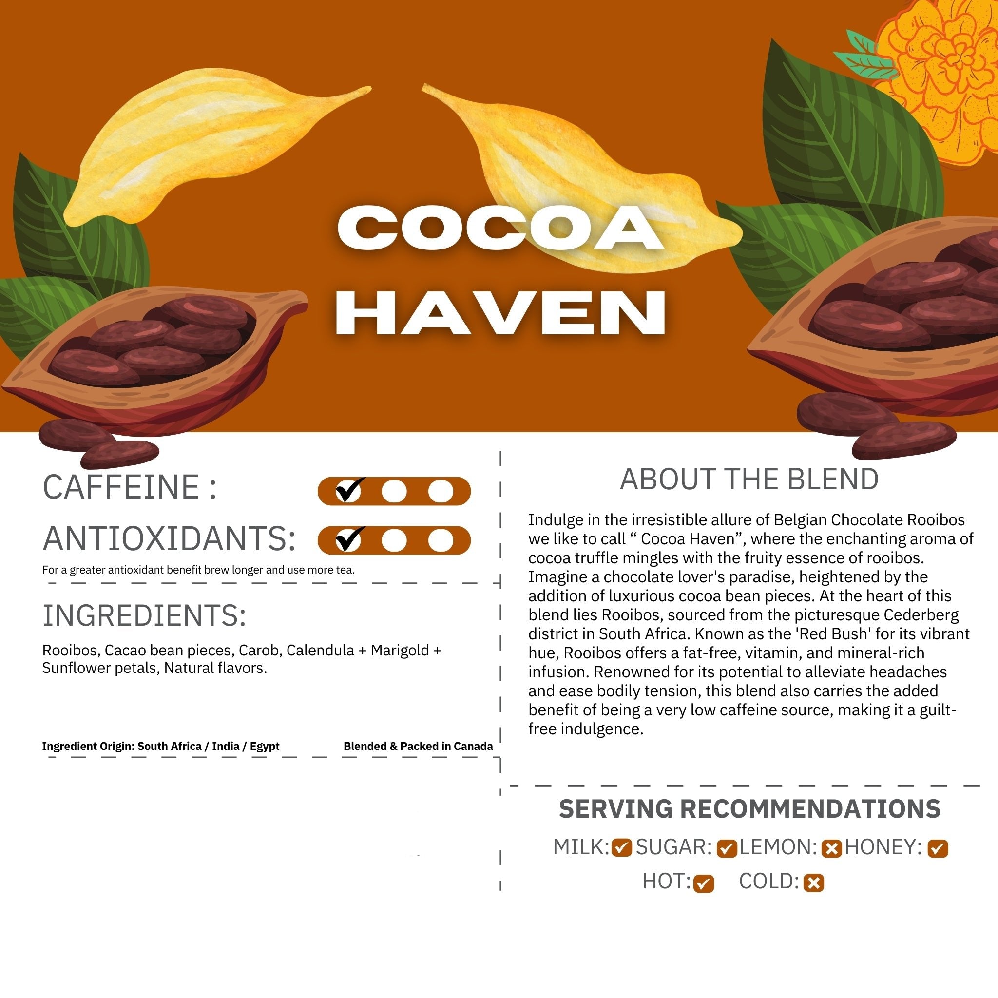 Belgian Chocolate Rooibos - Cocoa Haven